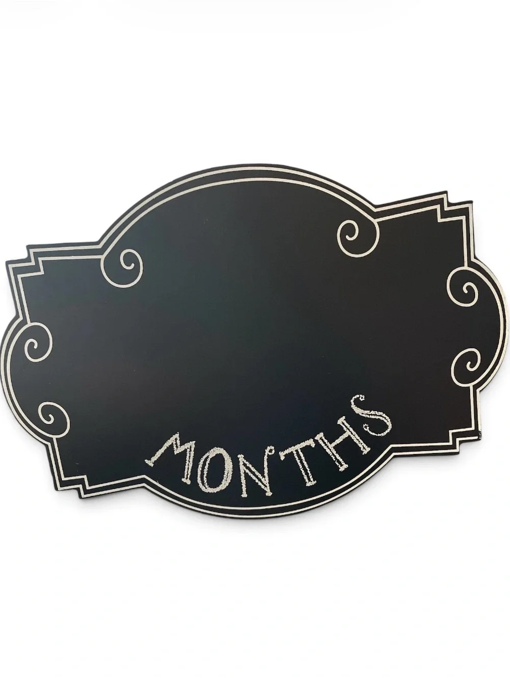 Hobby Lobby Black & White Decorative Chalkboard Months Sign
